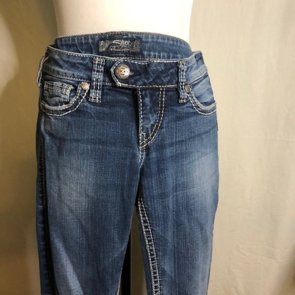 Silver Jeans Tuesday  Low Rise Slim Bootcut W27 - Picture 2 of 10